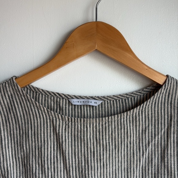 Linenfox Stripe Linen Boxtop - Picture 2 of 4